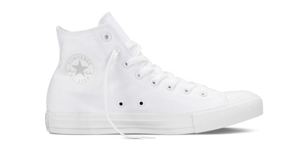 all star converse pelle bianca