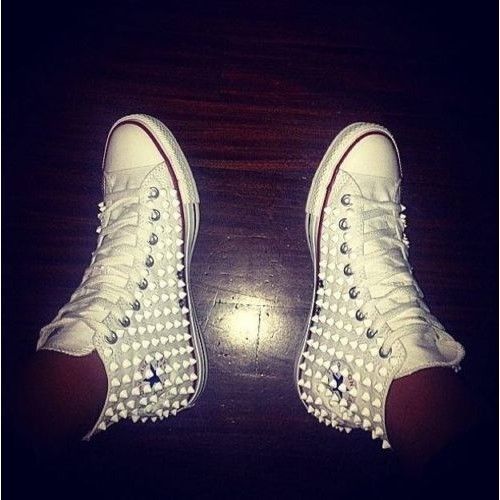 converse all star bianche con strass