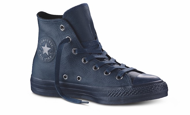 converse all star pelle blu