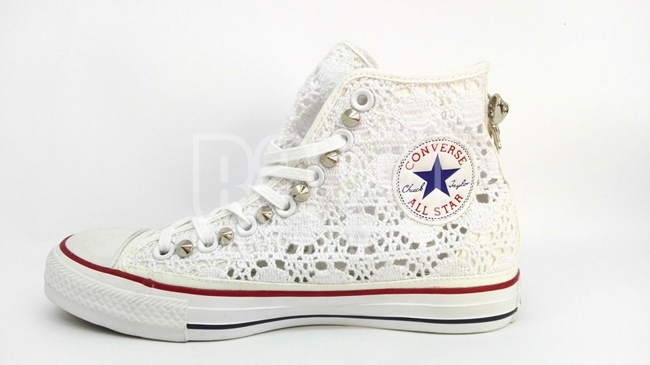 converse all star pizzo bianco